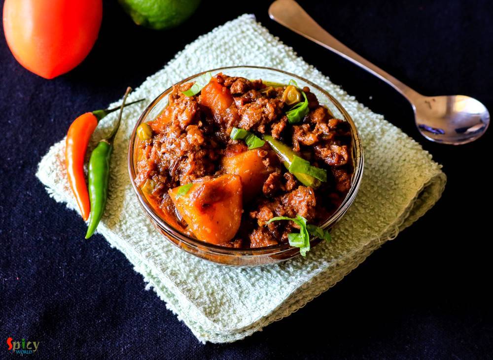 Keema Aloo / Minced Mutton Curry with Potatoes 
