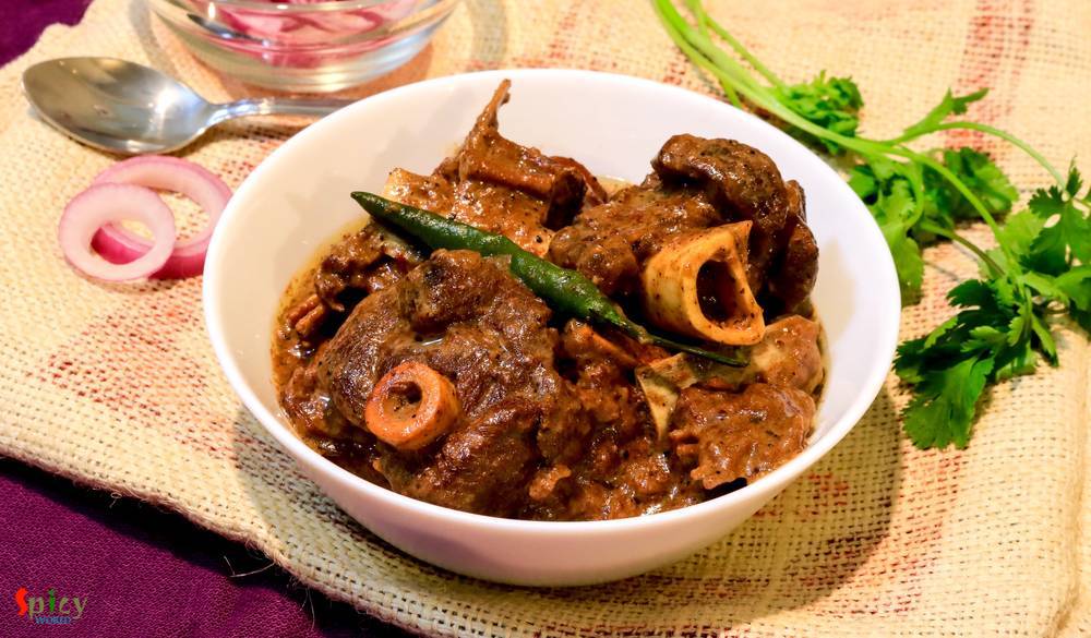 Black pepper Mutton Curry / Morich Mangsho / Gosht Kalimirch